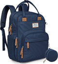 RUVALINO Diaper Bag Backpack, Large Capacity Peacock Blue - Organized