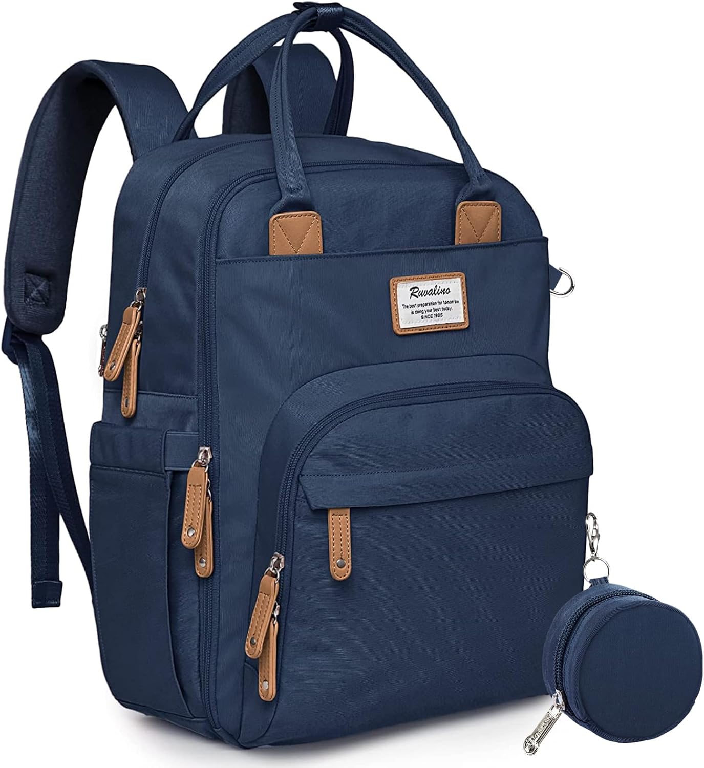 RUVALINO Diaper Bag Backpack: Large Capacity, Waterproof Design