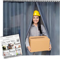 Clear PVC Strip Door Curtain Kit 36x80 in - Energy Saving Divider