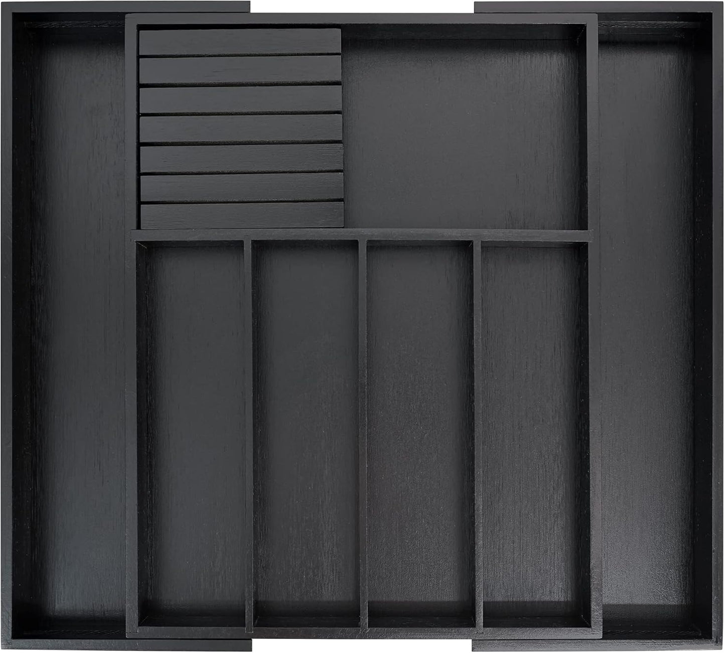 VaeFae Premium Bamboo Silverware Drawer Organizer for Kitchen