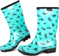 Waterproof Womens Rain Boots insulated Lightweight Wide Calf - Glossy