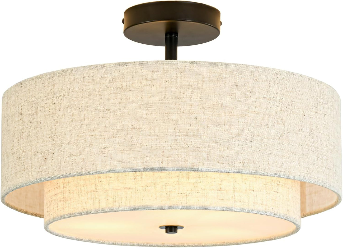 16in Semi Flush Mount Ceiling Light for Elegant Home Spaces