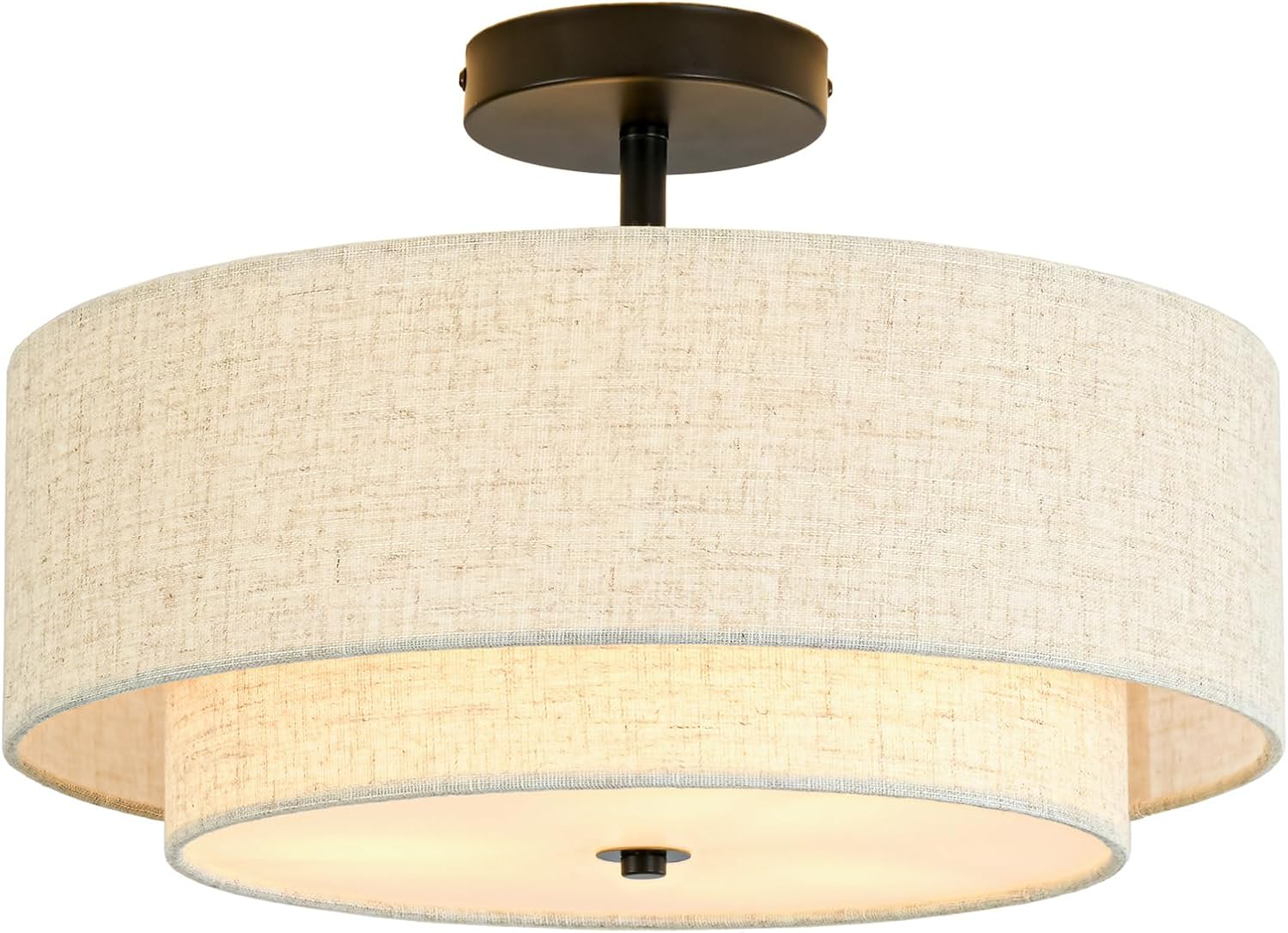 16in Semi Flush Mount Ceiling Light for Elegant Home Spaces
