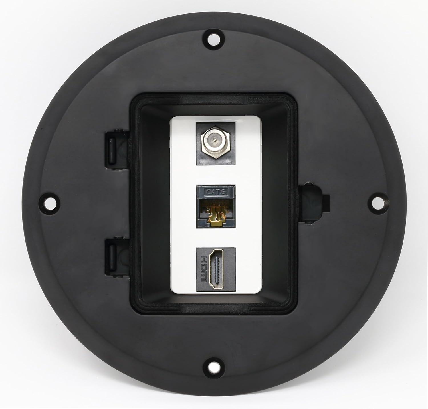 RiteAV HDMI Cat6 Ethernet Coax Cable TV Floor Box - Black Review
