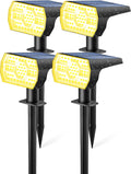Kaxiida Solar Lights Outdoor IP68 Spot Lights - Bright 3-Mode Solar