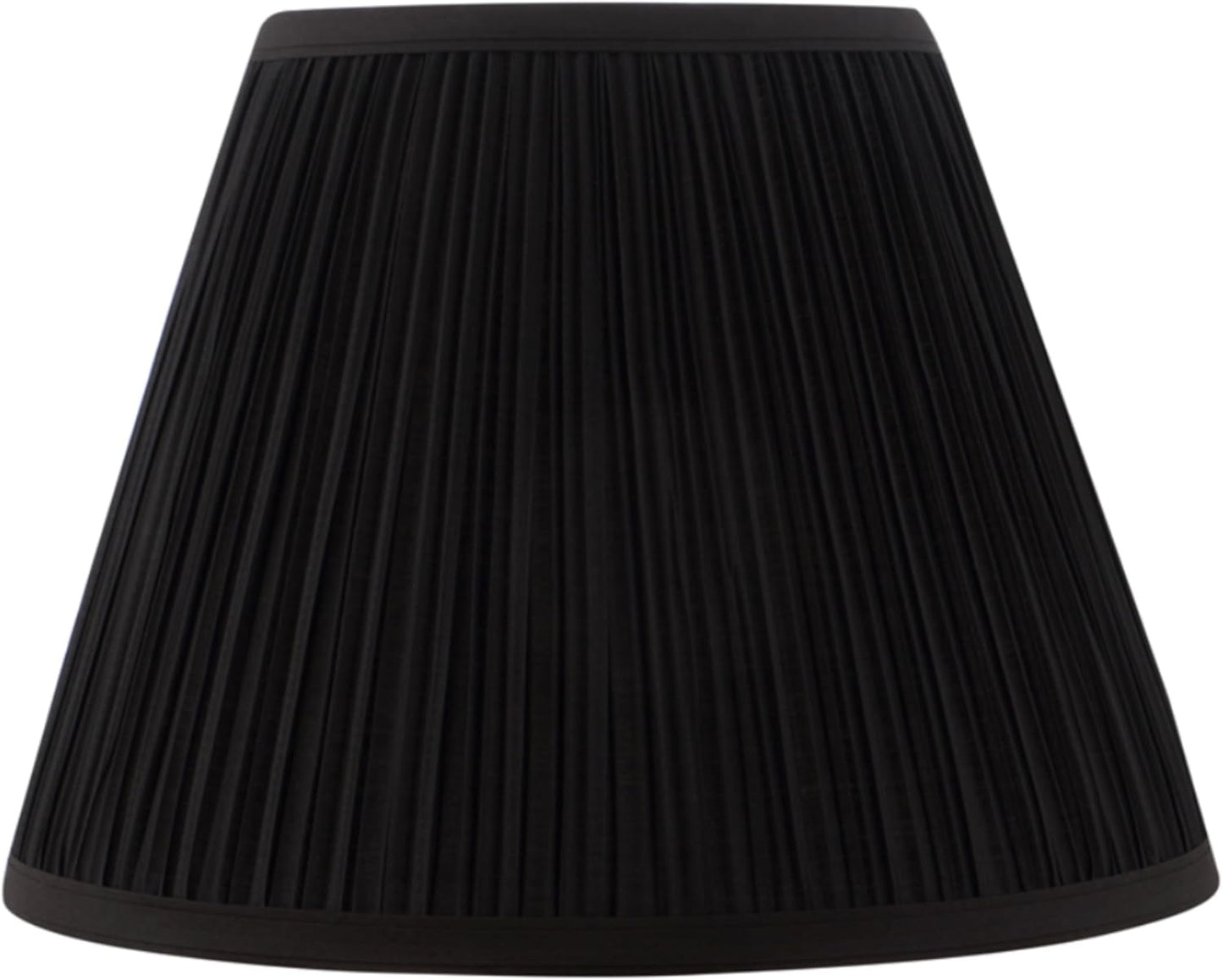Transitional Spider Lamp Shade in Black Pleated Design for Style