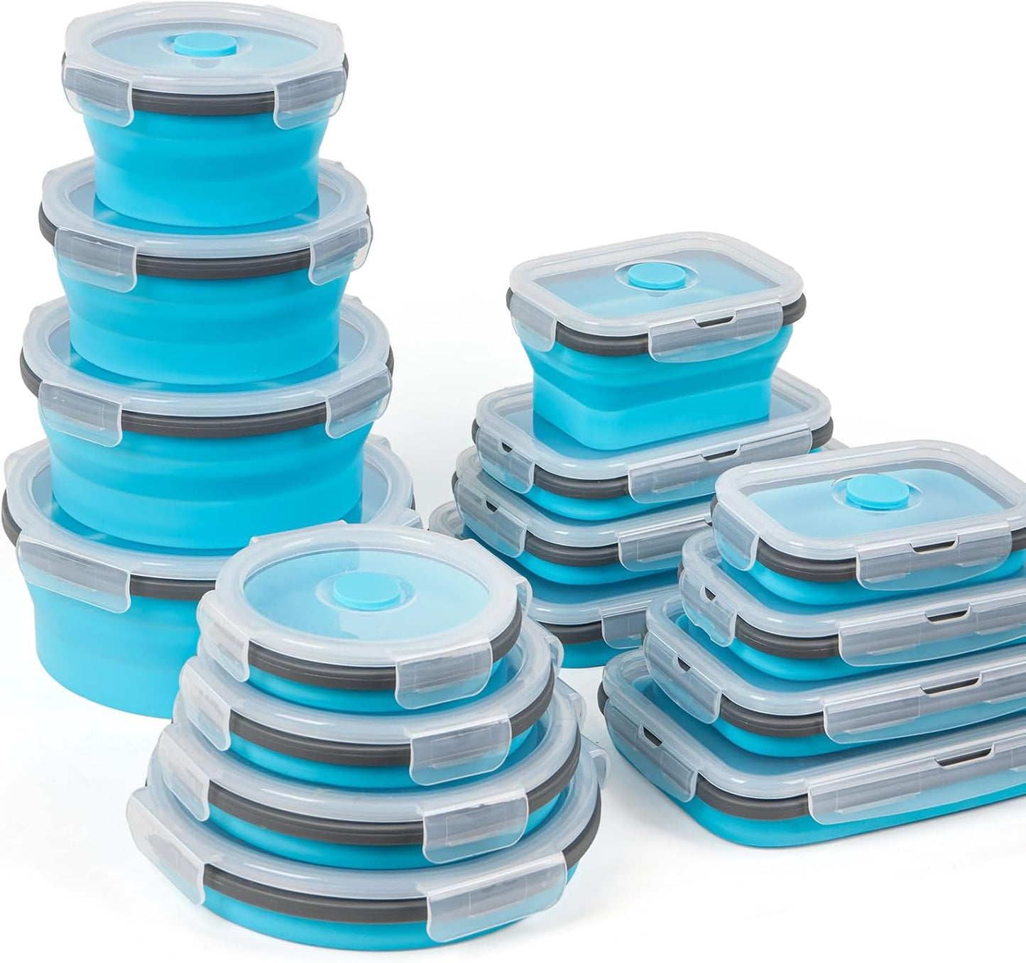 Collapsible Silicone Food Storage Containers Set for Every Need