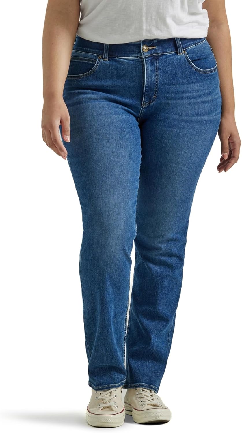 Lee Plus Size Ultra Lux Comfort Flex Motion Straight Leg Jean