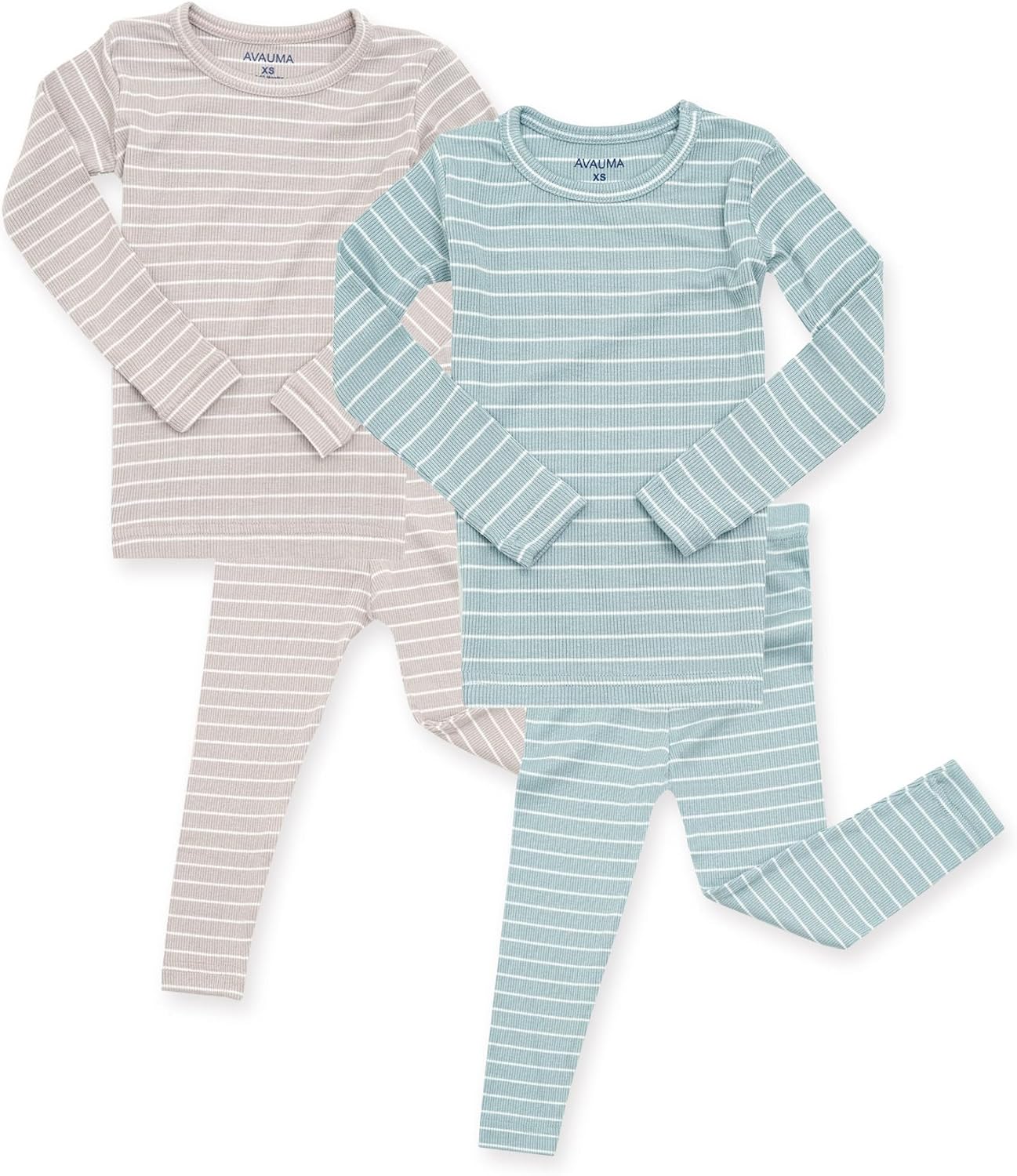 AVAUMA Stripe Pattern Baby Pajama Set for Daily Comfort