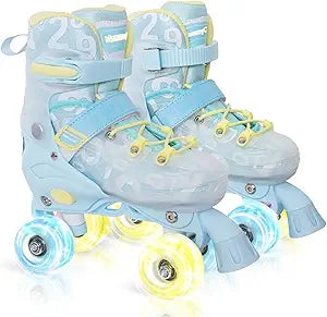 MammyGol Kids Roller Skates for Boys and Girls with Light Up Wheels