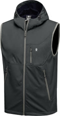 Little Donkey Andy Men's Lightweight Softshell Vest - Windproof Mid is