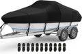 RVMasking Boat Cover 1400D Heavy Duty for 17ft-19ft Boats - Windproof