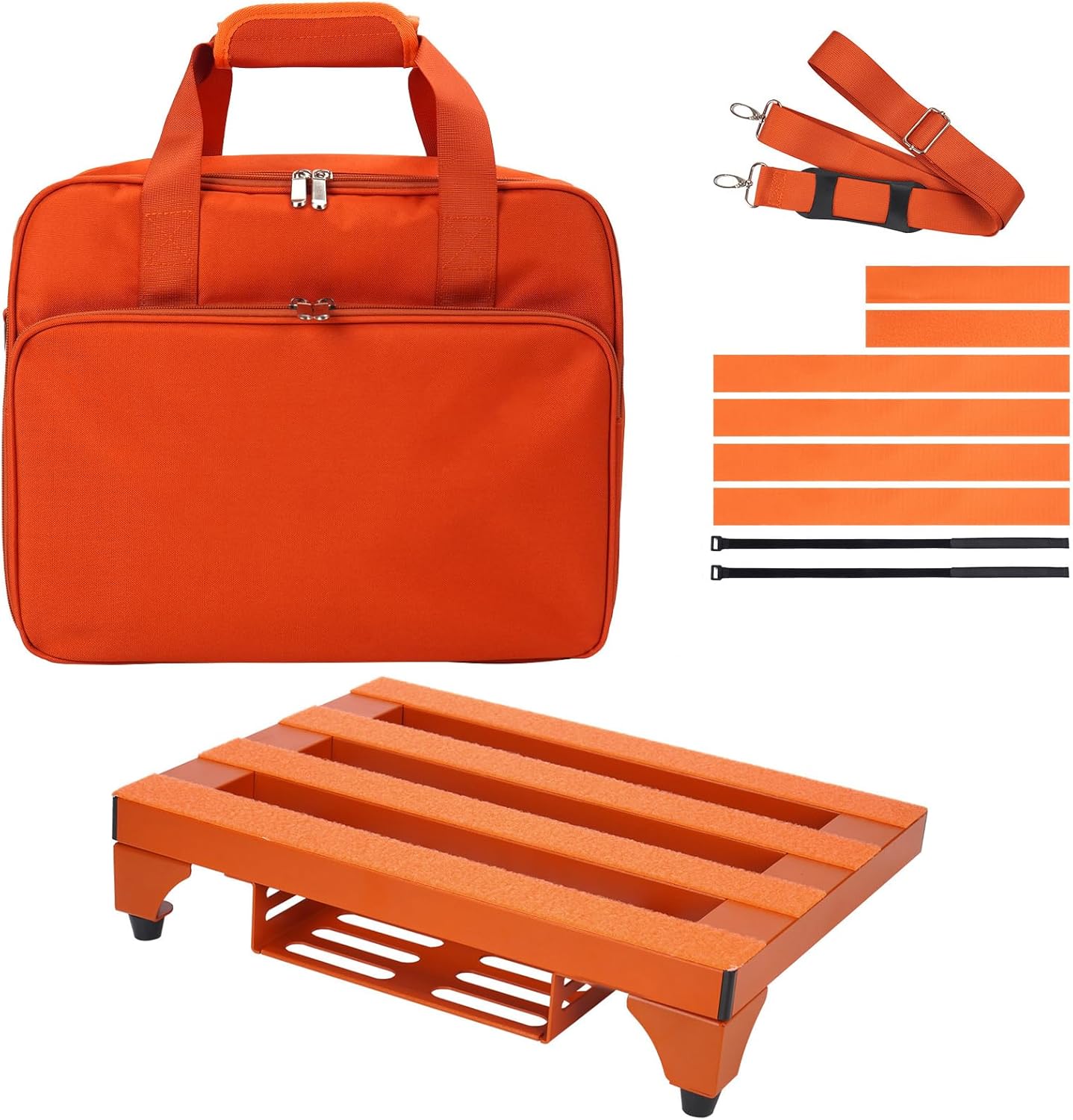 14 x 10.6 Aluminum Alloy Guitar Pedal Board with Carry Bag