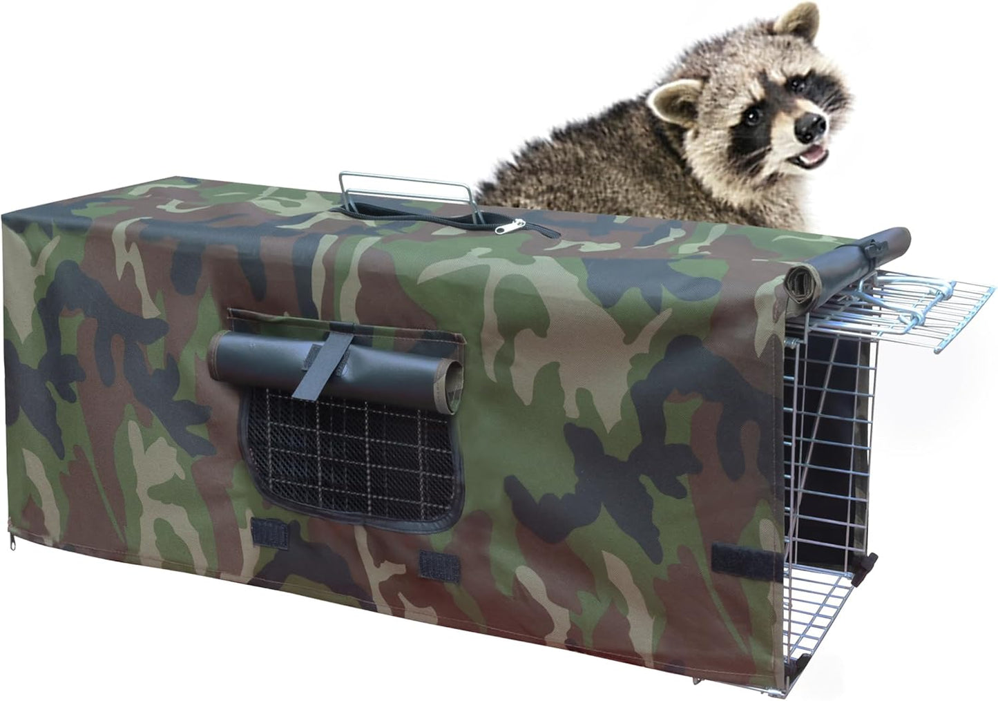 Live Feral Cat Trap Cage with Cover for Stray Cats and More