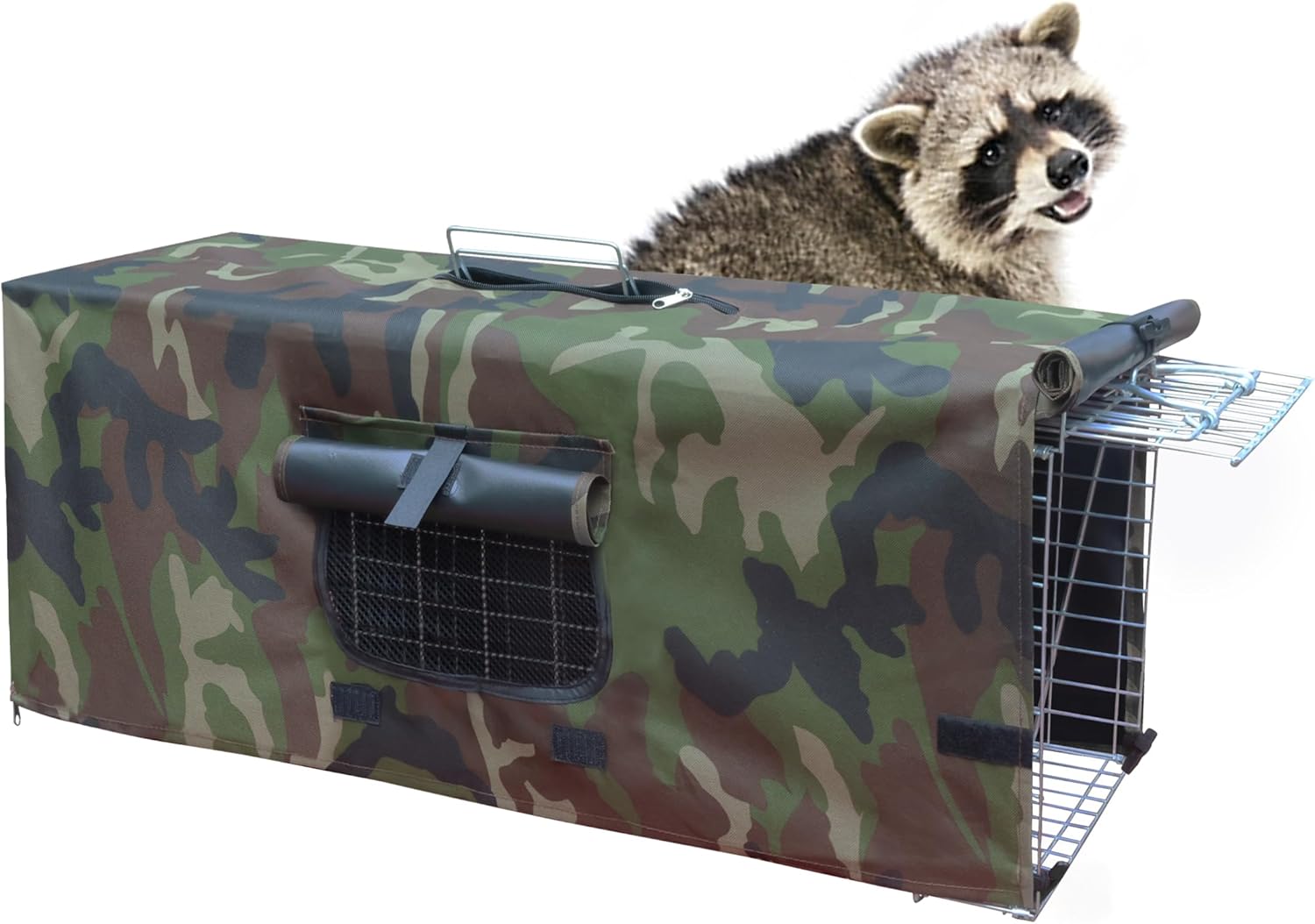 Live Feral Cat Trap Cage with Cover for Stray Cats and More
