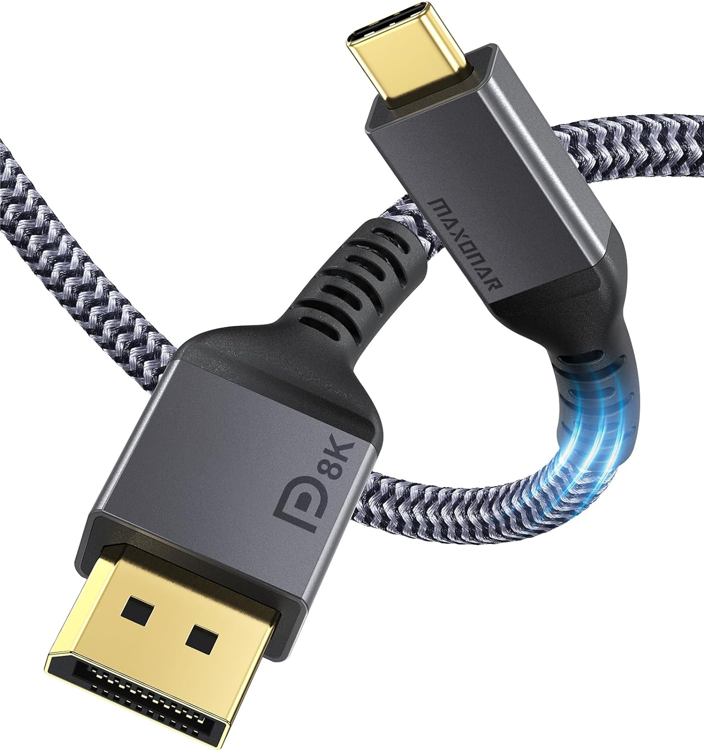 High Performance 8K DisplayPort Cable by Maxonar