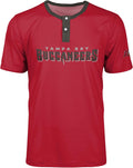 FOCO NFL Team Logo Henley Shirt - Team-Colored Short Sleeve