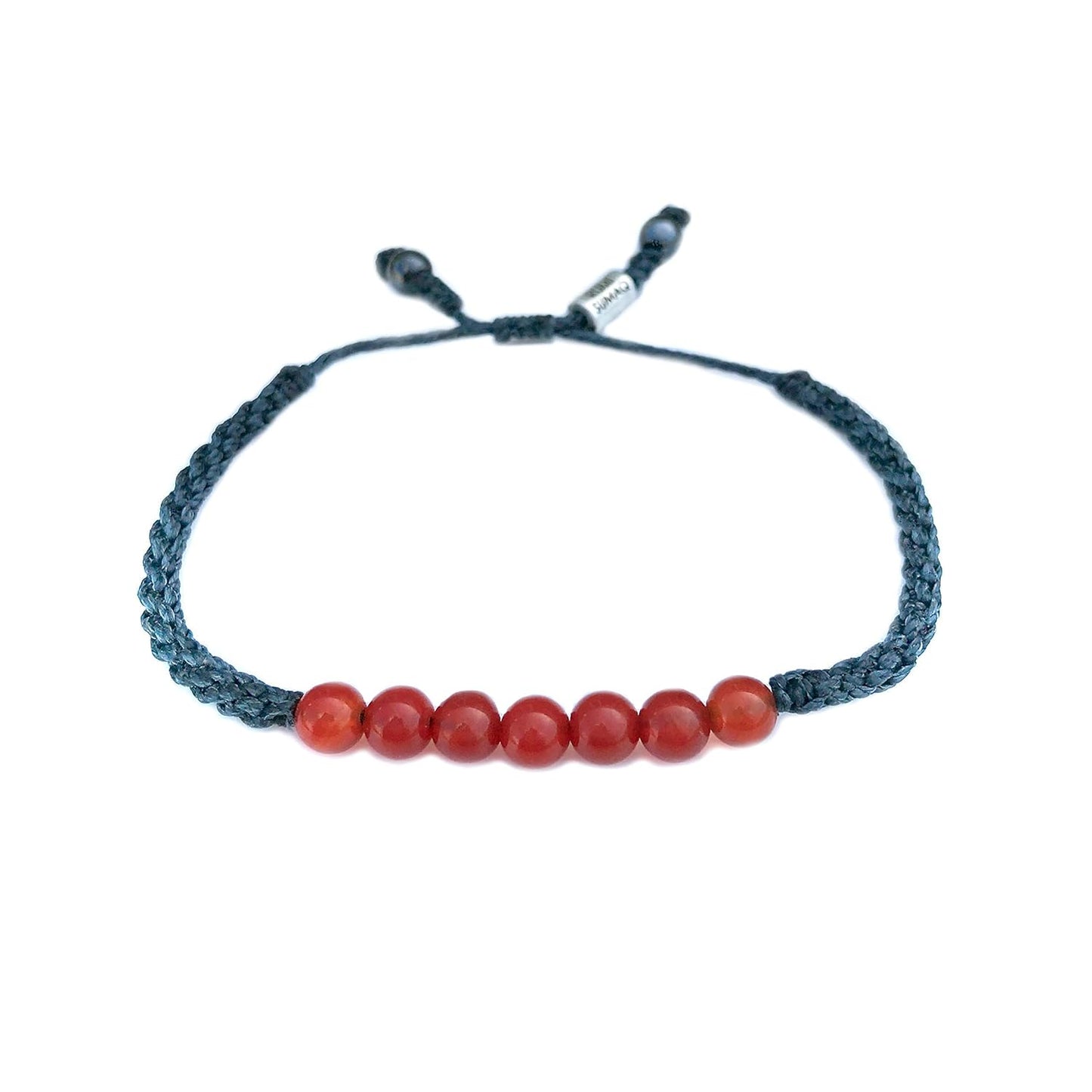 Mexican Fire Agate Stone Beaded Bracelet for Men and Women