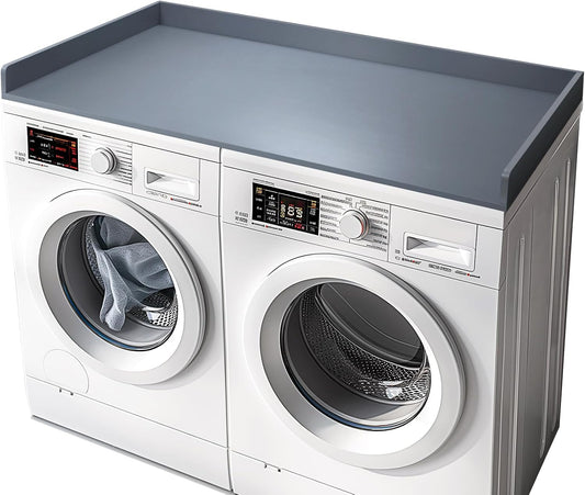 Bamboo Washer Dryer Countertop for Stylish Laundry Organization