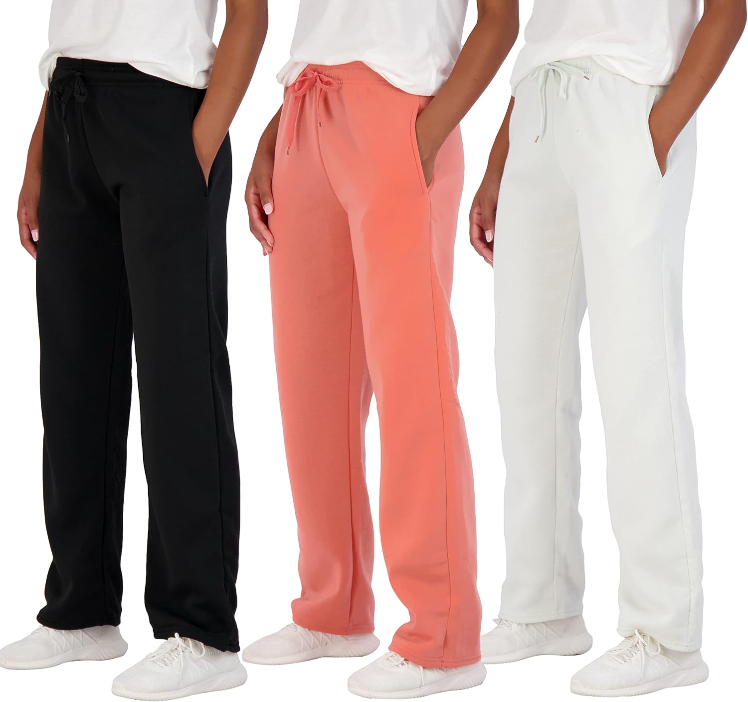 Women's Fleece Sweatpants 3 Pack for Comfort and Style