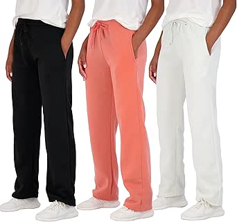 Women's Fleece Sweatpants 3 Pack for Comfort and Style