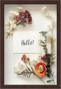 FrameWorks 12 in x 18 in Mahogany Wooden Shadow Box Frame - Elegant