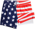 maamgic Mens Swim Trunks with Compression Liner 5 in - Quick Dry Board