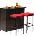 FDW Outdoor Furniture Set Wicker Bistro Set for Patio Relaxation