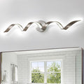 Dimmable Modern LED Bathroom Vanity Light 32 in - Spiral Design