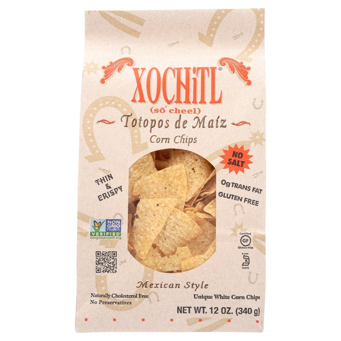 Xochitl No Salt Corn Chips - Healthy Snack Option for Everyone