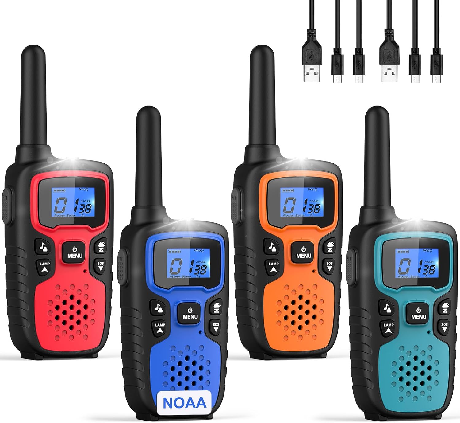 Wishouse Walkie Talkies for Adults - Long Range 4 Pack