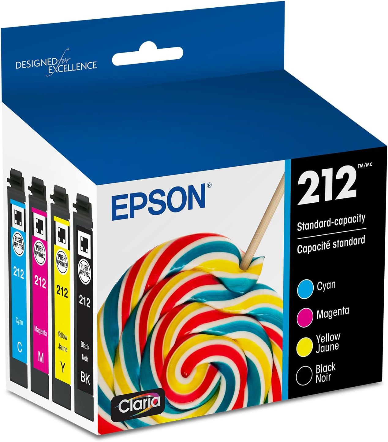 EPSON 212 Claria Ink Combo Pack for Brilliant Prints