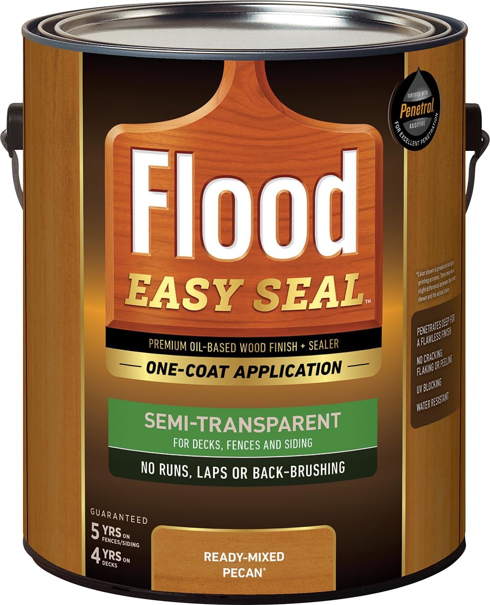 Flood Easy Seal 1 gal. Pecan Semi-Transparent Wood Finish Review