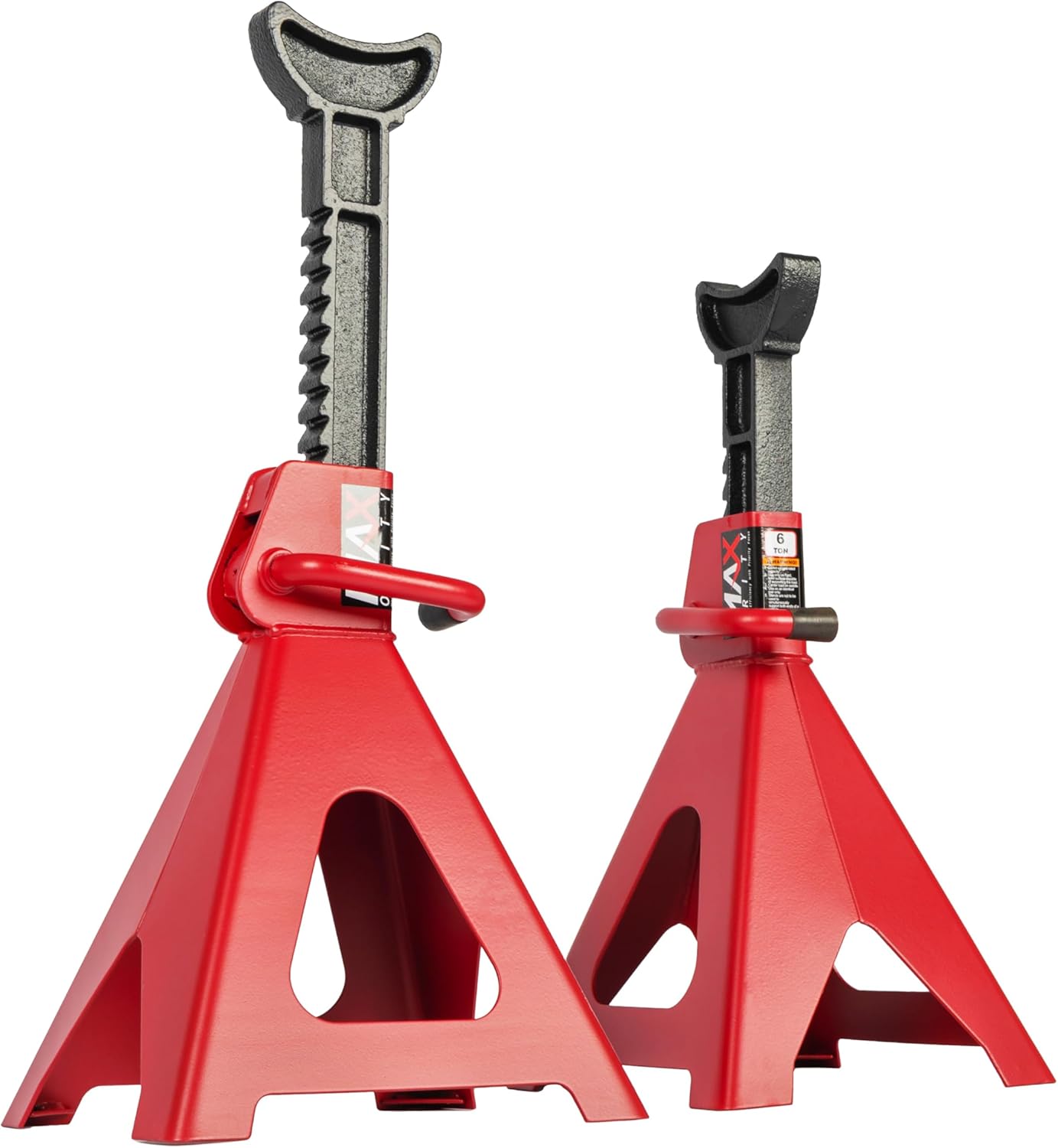 Heavy-Duty Adjustable Jack Stands for Cars and SUVs, 6 Ton