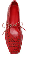 Lace Up Square Toe Ballet Flats for Women - Chic Comfortable Dupe