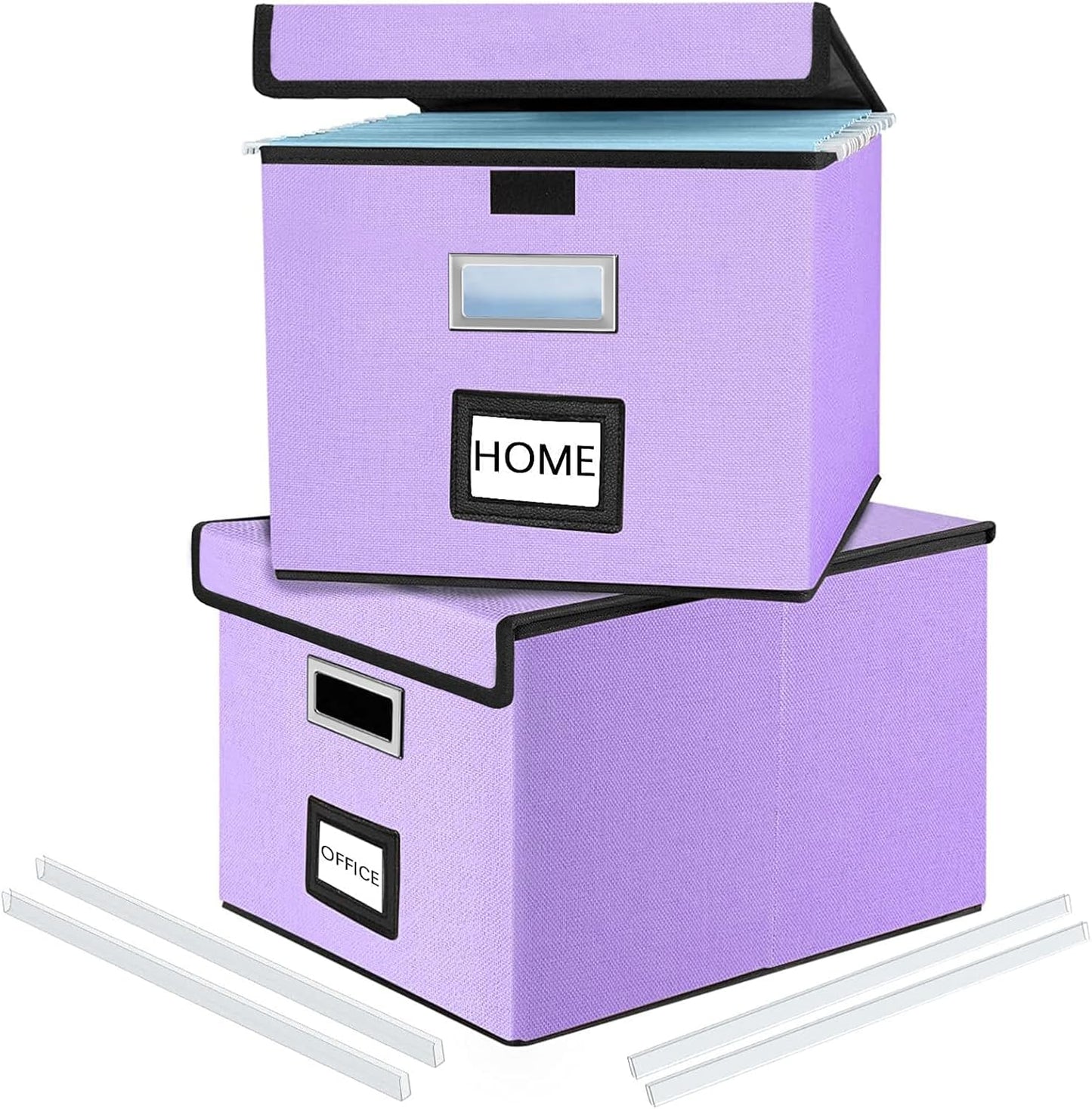 Decorative File Organizer Storage Boxes for Home and Office