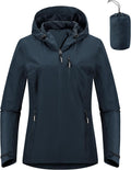 Outdoor Ventures Packable Rain Jacket Women Lightweight Waterproof TPU