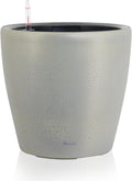 13x12 Self Watering Planter Grey Gold Crackle - Floor Standing Pot
