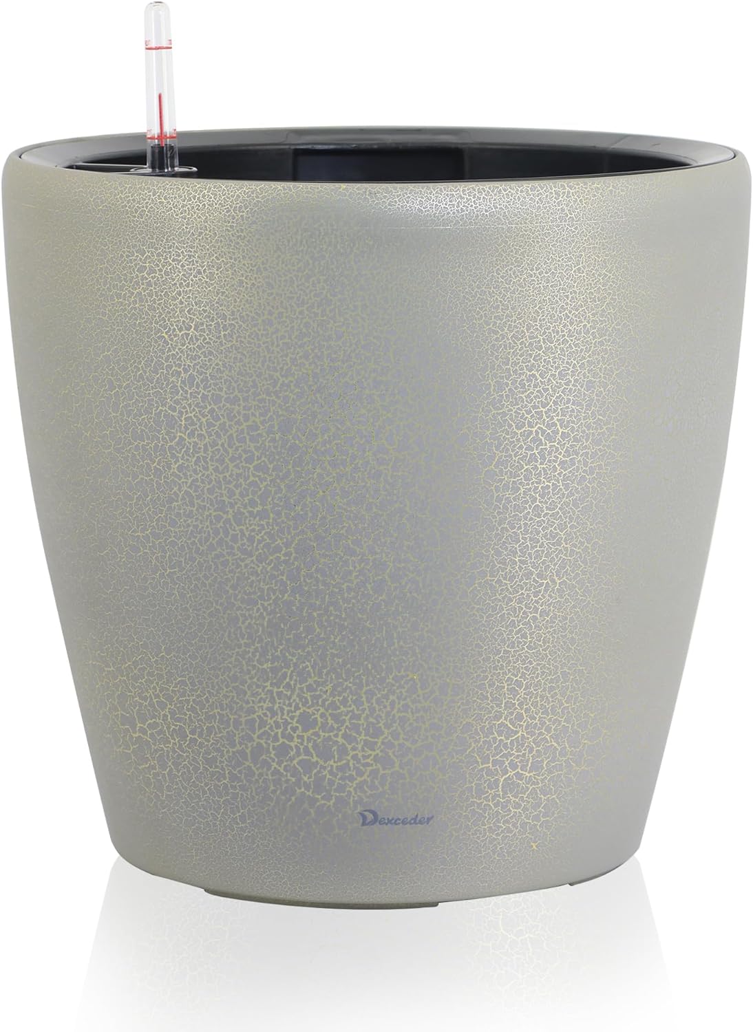 Dexceder 13x12 Self Watering Planter with Wheels for Indoor Use
