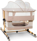 Baby Bassinet 3 in 1 Bedside Sleeper with Mattress - Safe, Adjustable