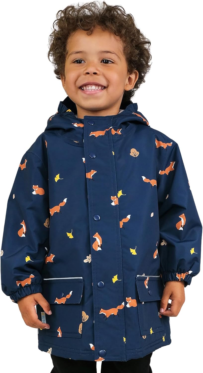 Waterproof Fleece Lined Rain Jacket for Kids by JAN & JUL