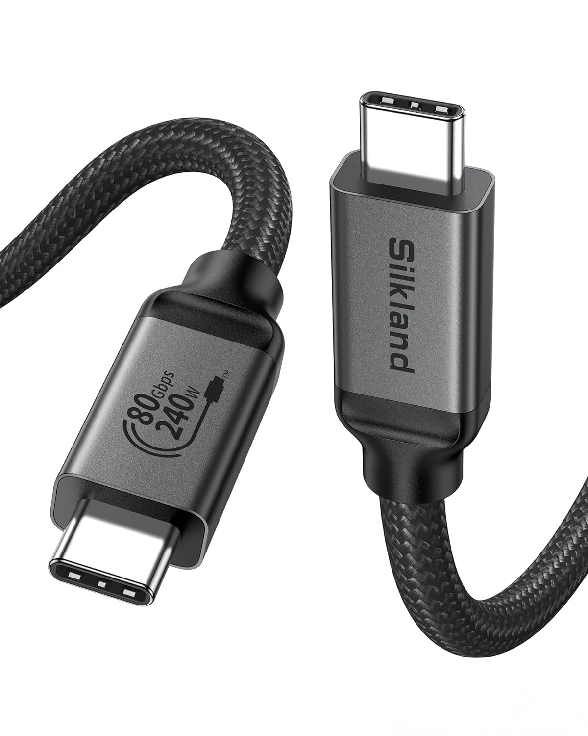 Silkland USB 4 Thunderbolt 5 Cable 5FT for High-Speed Data Transfer