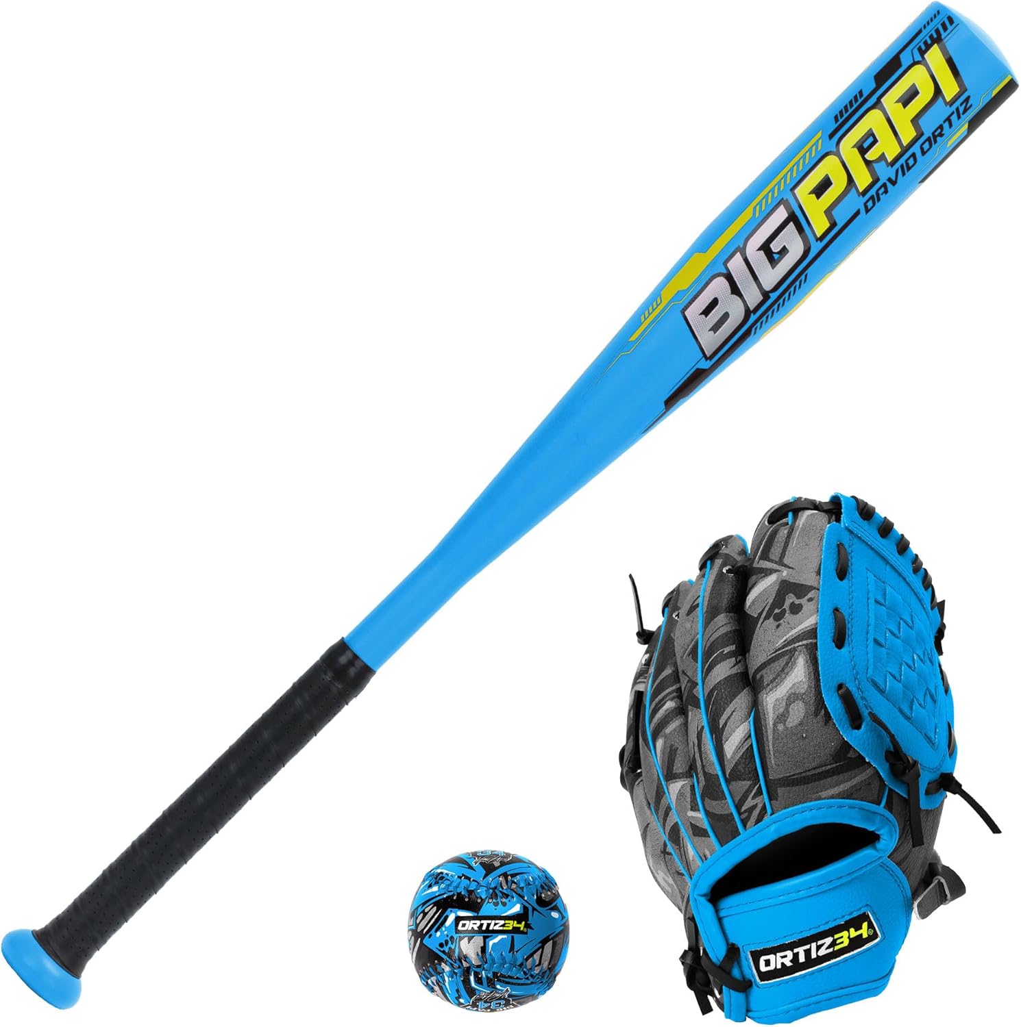 Youth T-Ball Set with Aluminum Bat and Foam Core Ball for Fun
