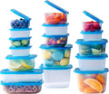 Premium Attached Food Storage Containers - Space Saving Set