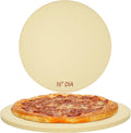 Round Pizza Stone for Grill and Oven 16 in - Heavy-Duty Cordierite