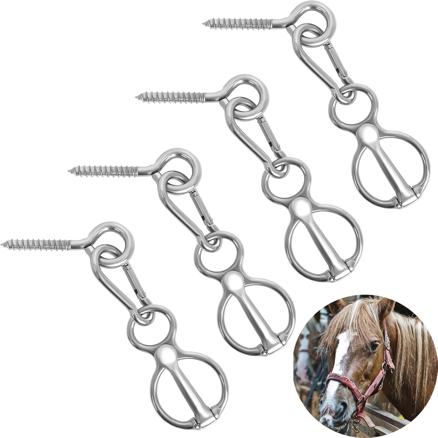 Swess Horse Tie Ring: Safe Training Equipment for Horses