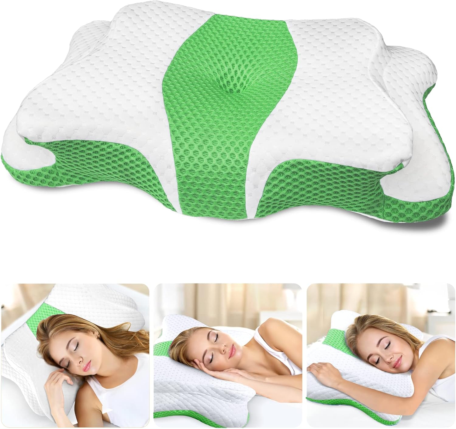 Memory Foam Cervical Pillow for Neck and Shoulder Pain Relief