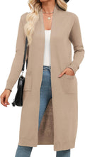 Long Cardigan Sweater for Women - Lightweight Open Front Duster Zeagoo