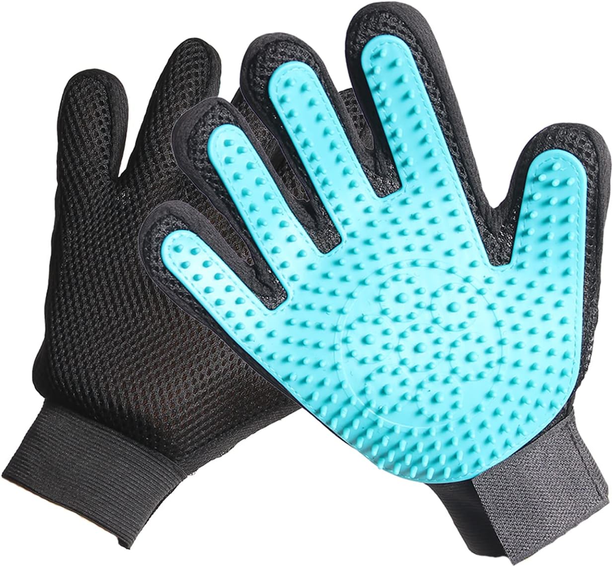 BESSLEE Pet Grooming Gloves - Gentle Shedding & Massage
