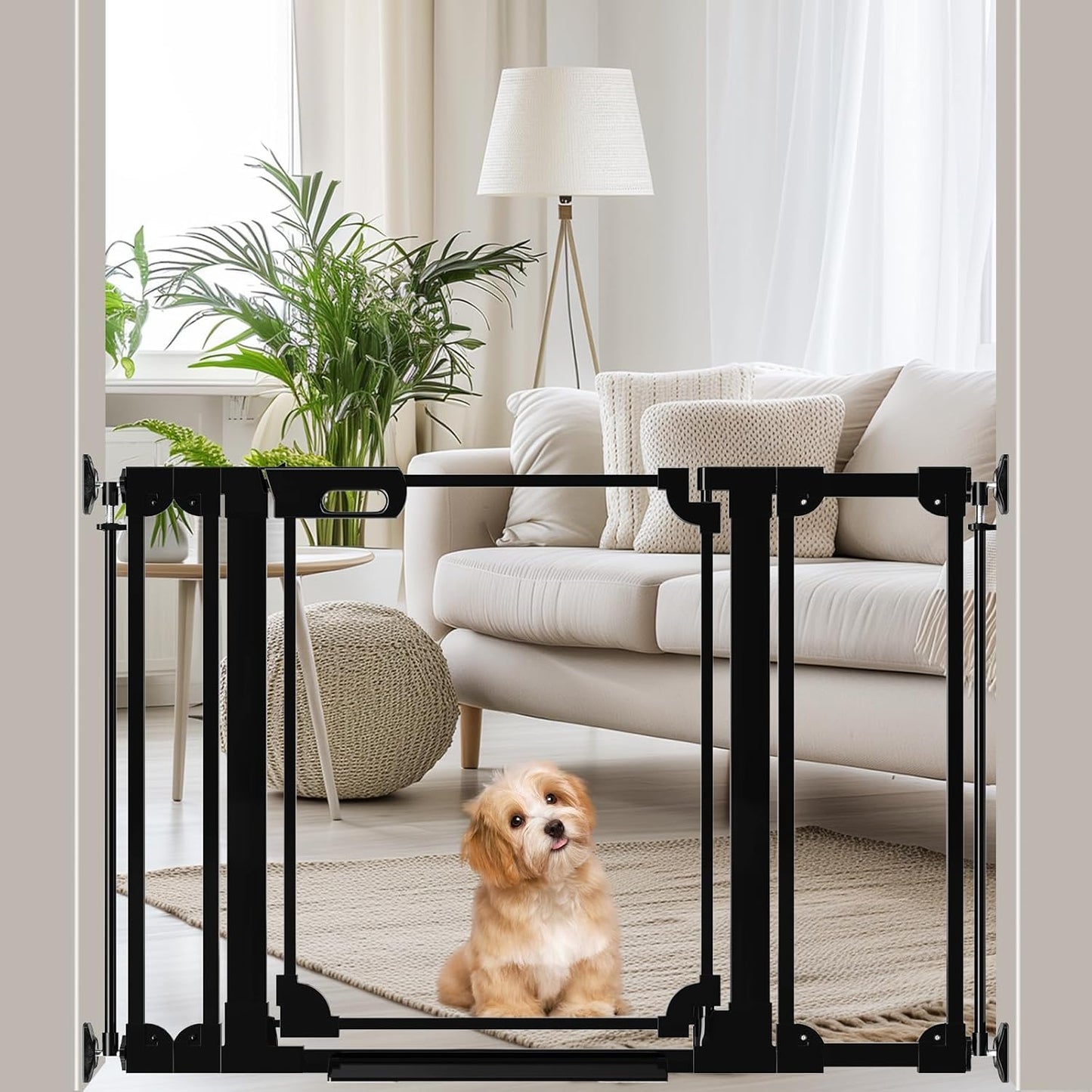 WAOWAO Clear Baby Gate for Stairs - Modern Acrylic Design